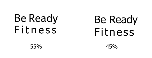 Font choice A vs B